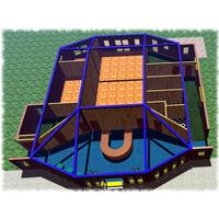 Visualisation of a proposed new building for a local school, Bryce 5.5.